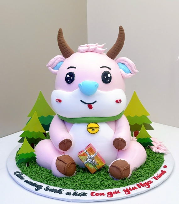 Mẫu bánh thôi nôi tạo hình dành cho bé gái