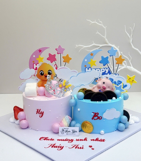 Bánh kem dành cho bé gái và bé trai