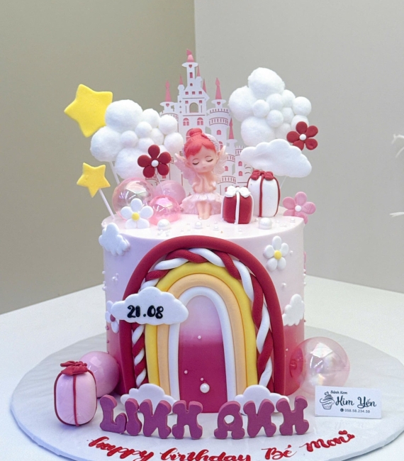 Mẫu bánh thôi nôi công chúa dễ thương