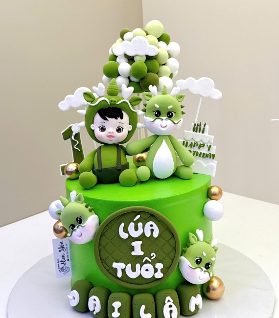 Bánh Kem Thôi Nôi đầy tháng đẹp 2025 dành cho trai-tại cao lãnh