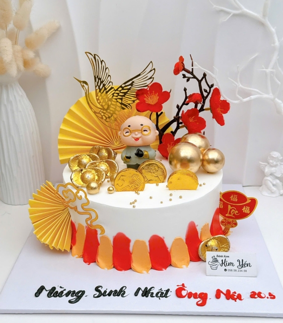 Bánh kem mừng thọ ông nội