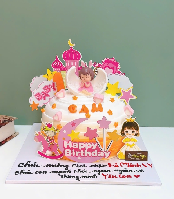 Bánh kem dành cho bé gái lên 5 tuổi