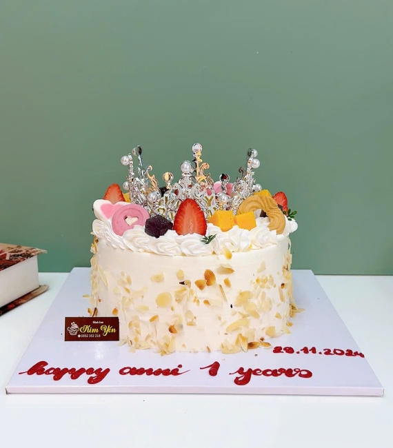 Bánh kem bắp  mừng kỷ niệm 1 năm