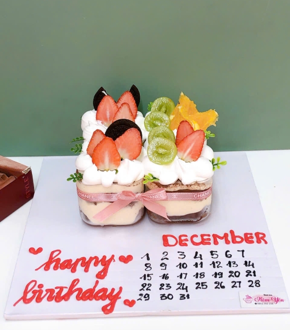 Sét Tiramisu 4 ly mừng ngày kỉ niệm