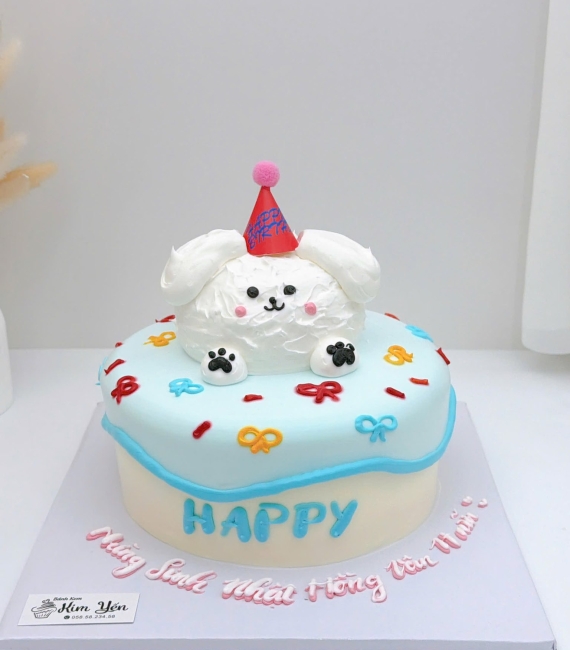 Bánh kem style Hàn Quốc vẻ chú gấu đáng yêu