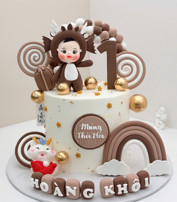 Bánh Kem đầy tháng đẹp ,cao cấp tại Kim Yến