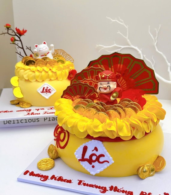 Bánh kem khai trương mẫu bánh đẹp 2025 tại Cao Lãnh