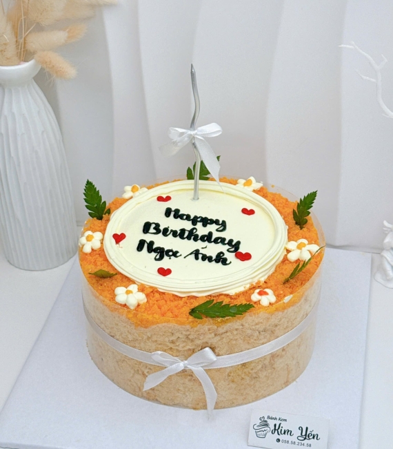 Mẫu bánh bông lan trứng muối tặng bạn thân 