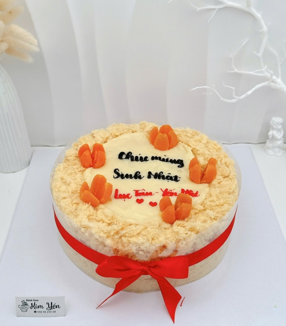 Mẫu bánh bông lan trứng muối đơn giản 2025