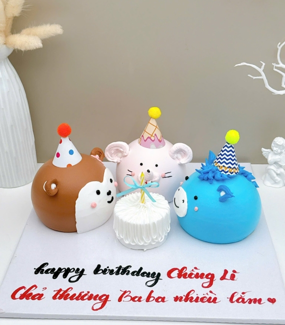 Bánh kem style Hàn Quốc dành cho nhóm bạn 3 người