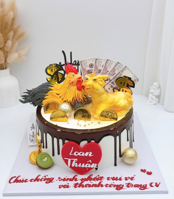 Bánh sinh nhật chúc mừng sinh kèm hình tuổi con giáp
