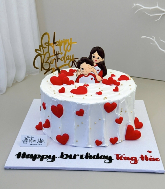 Bánh kem dành tặng cặp đôi yêu nhau
