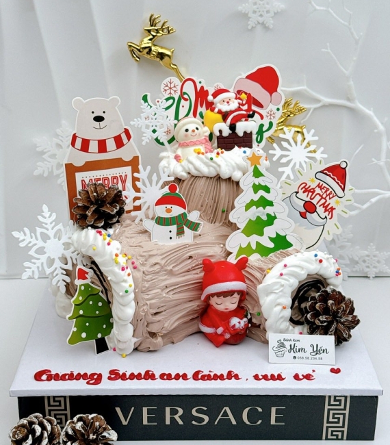 Bánh kem giáng sinh an lành