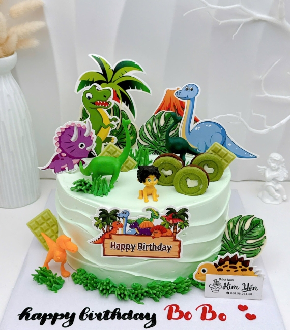 Bánh kem dành cho bé trai yêu thích khủng long