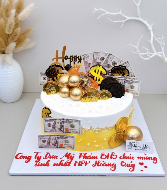 Mẫu bánh kem dành tặng công ty đối tác