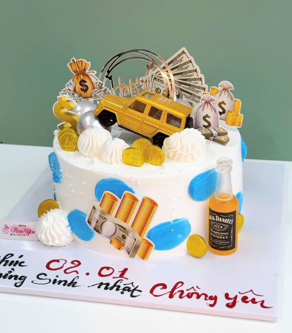 Mẫu bánh tặng kem tặng chồng yêu