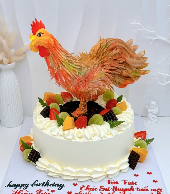 Bánh kem tạo hình 3d con gà mẫu đẹp 2026