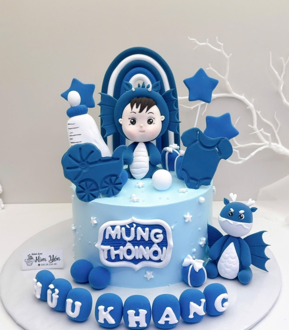 Bánh kem đầy tháng dành cho bé trai hot tại Cao Lãnh 2026