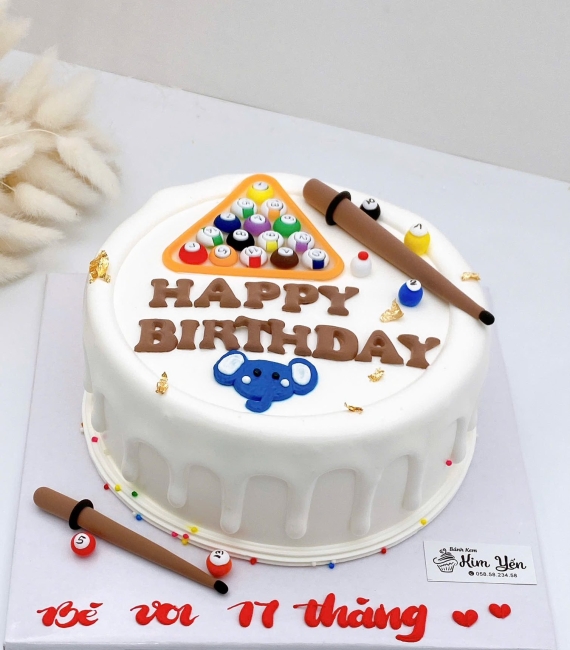 Bánh kem dành cho team yêu thích mê bộ môn bida