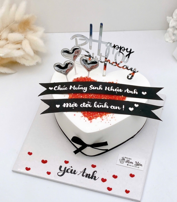 Tổng hợp mẫu bánh trái tim dành cho nam 