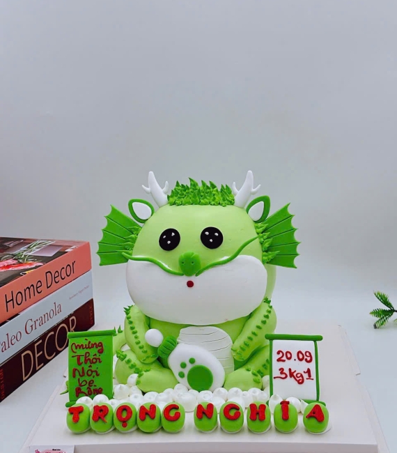 Bánh Kem Thôi Nôi Chú Rồng Xanh