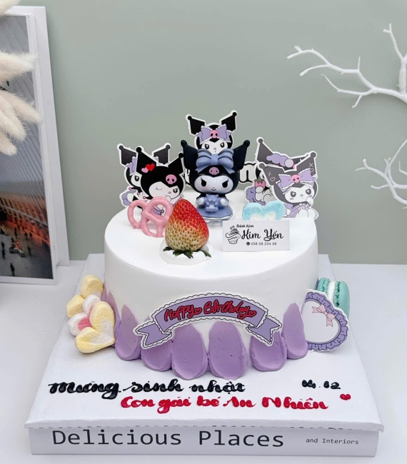 Bánh kem trang trí dễ thương