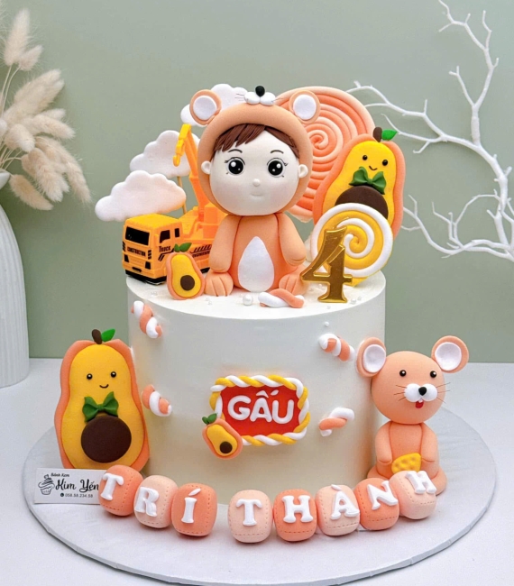 Bánh thôi nôi cậu bé dễ thương