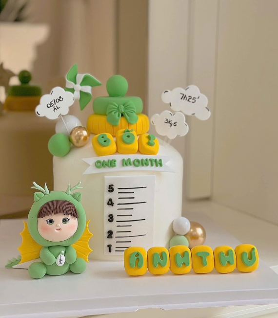 Bánh mừng đầy tháng dễ thương