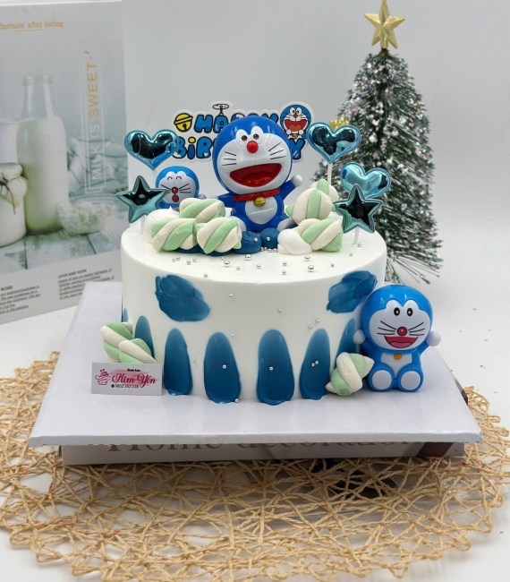 Bánh Kem hoạt hình Đô rê mon