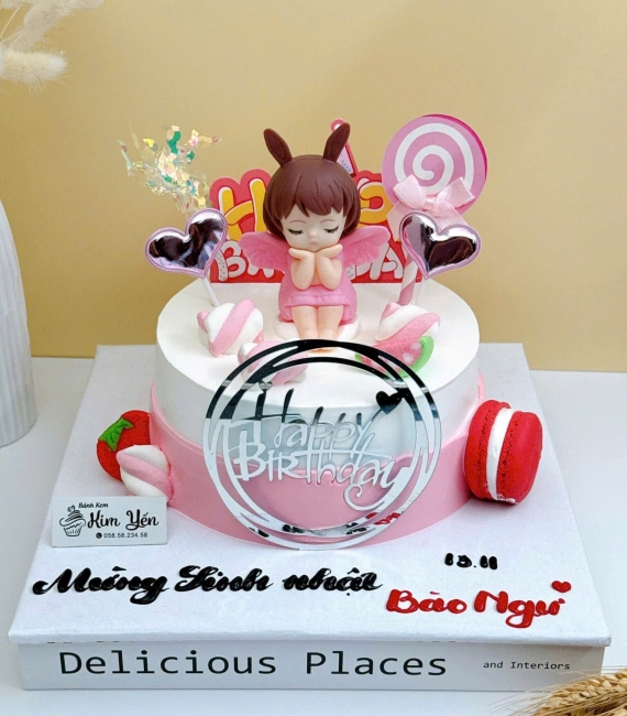 Bánh kem cho bé gái 