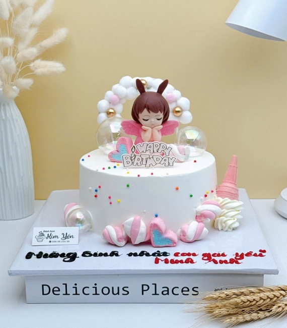 Bánh kem cho bé gái 