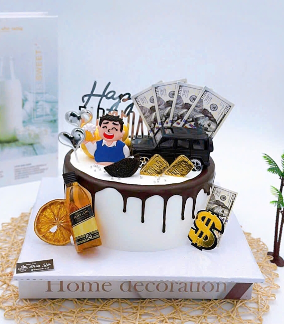 Bánh kem tặng chú