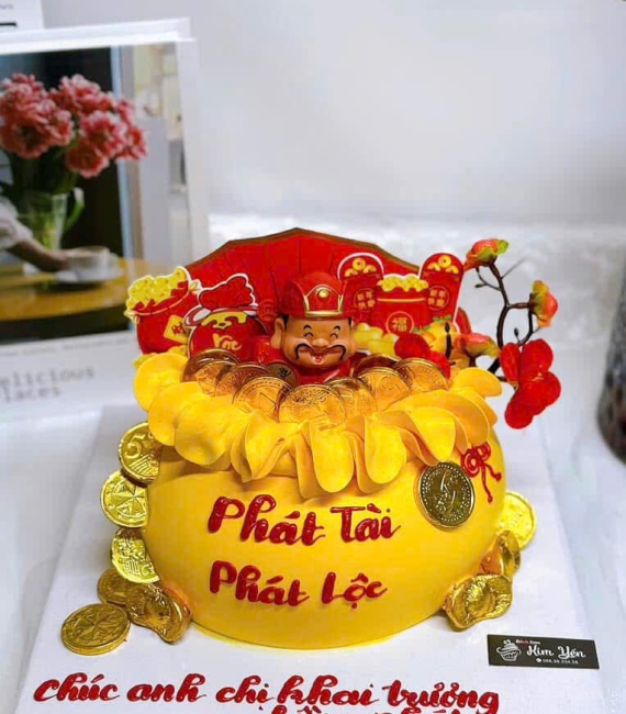 Bánh kem mừng khai trương anh chi