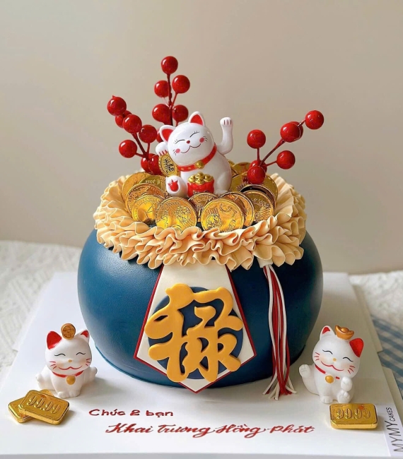 Bánh kem khai trương 