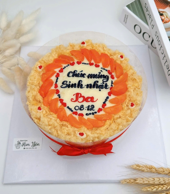 Bánh bông lan tặng ba 