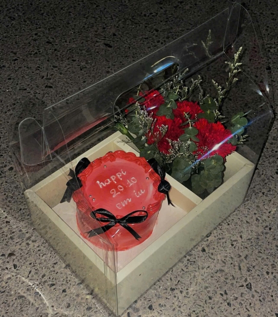 Sét bánh và hoa 04