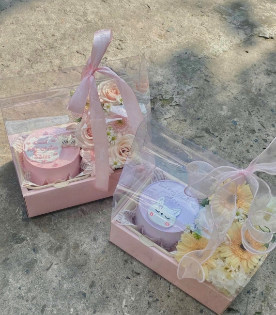 Sét bánh và hoa 06