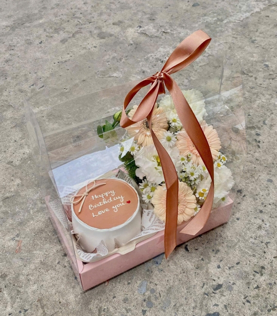 Sét bánh và hoa 08