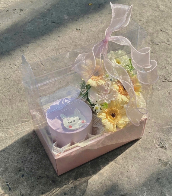 Sét bánh và hoa 09