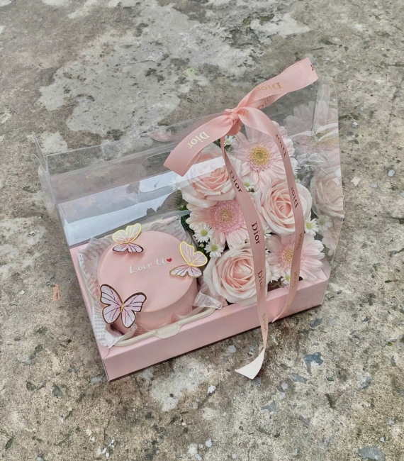 Sét bánh và hoa 07