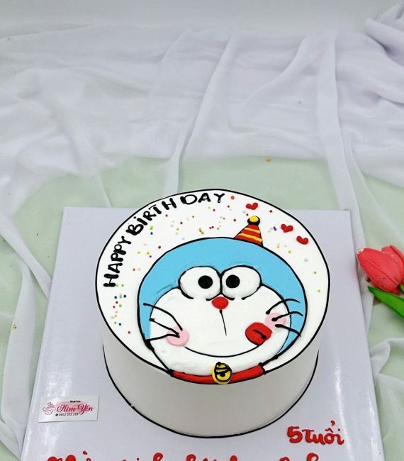 Bánh sinh nhật Đô rê mon cho bé gái