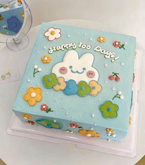  Bánh kem hàn quốc hình vuông