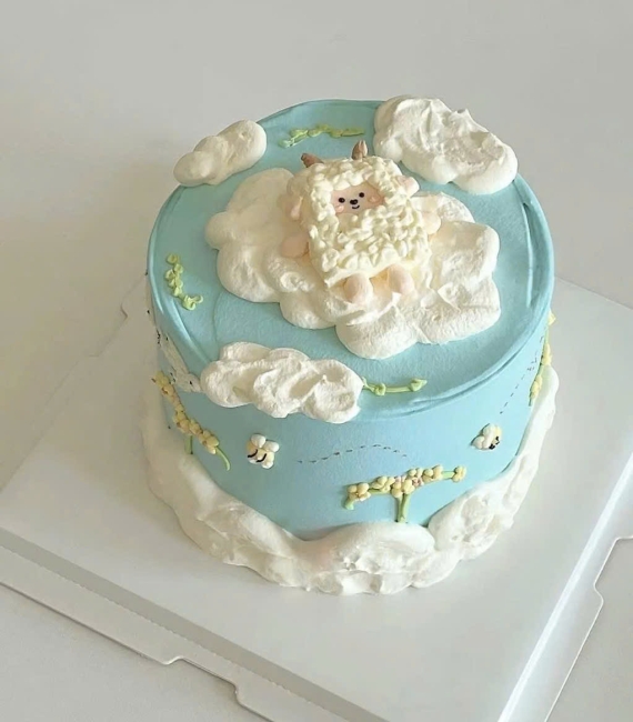  Bánh kem hàn quốc trang trí chú cừu