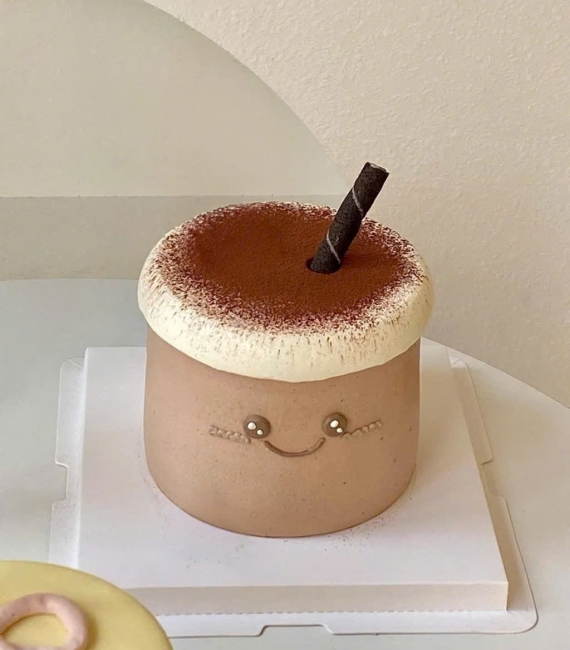  Bánh kem hàn quốc ly trà sữa