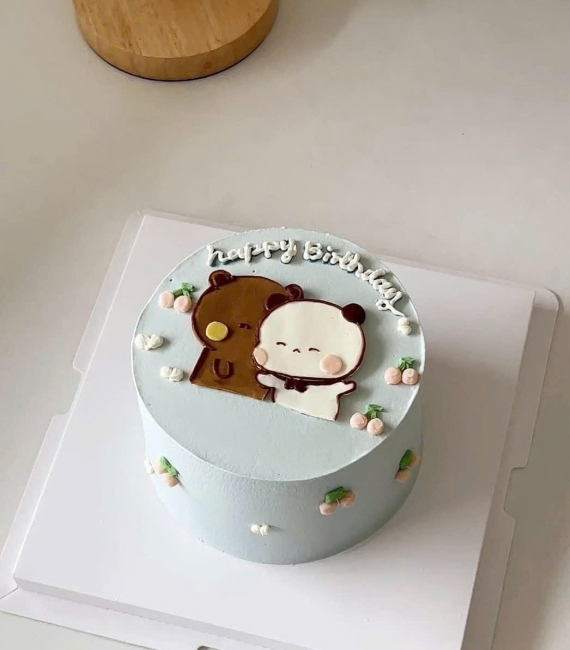  Bánh kem hàn quốc trang trí hình sticker