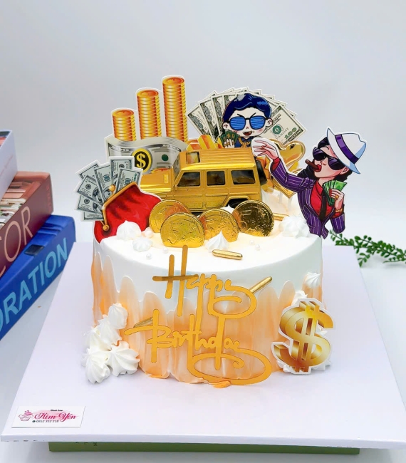 Bánh kem chúc mừng chị yêu mãi giàu 