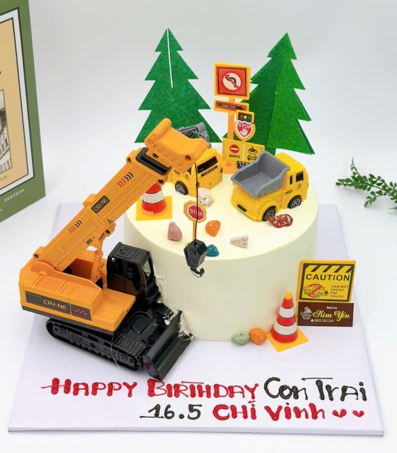 Bánh Kem xe múc xe ben cho bé trái  ở Cao Lãnh