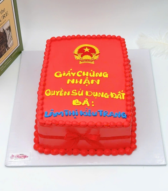 Bánh kem sổ đỏ