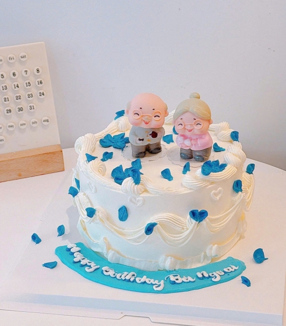 Bánh Kem chúc mừng ngày kỉ niệm của ông bà