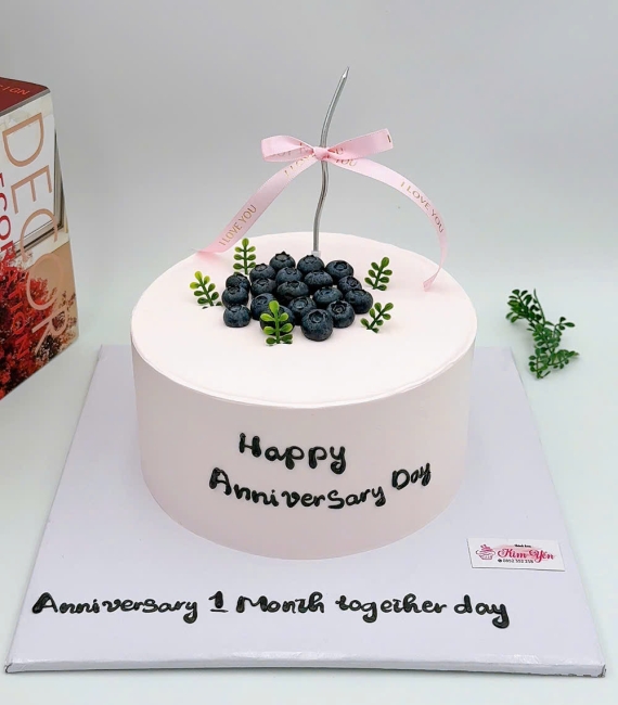 Bánh kem hàn quốc tone hồng nhẹ nhàng 